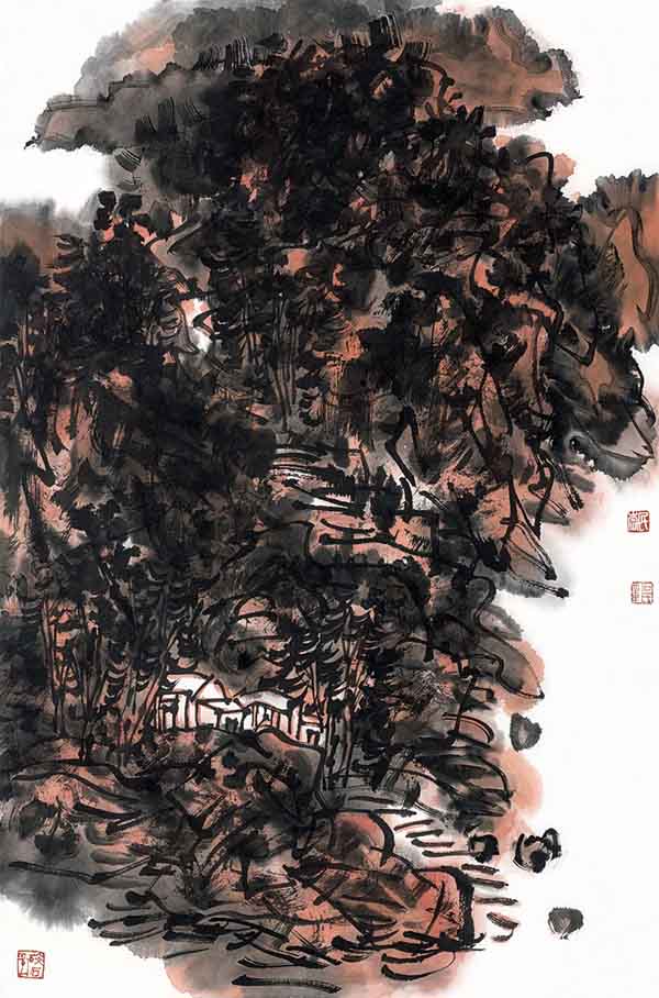 ʯ���ˮī��Ʒչ��ɽ����Ժ��Ļ