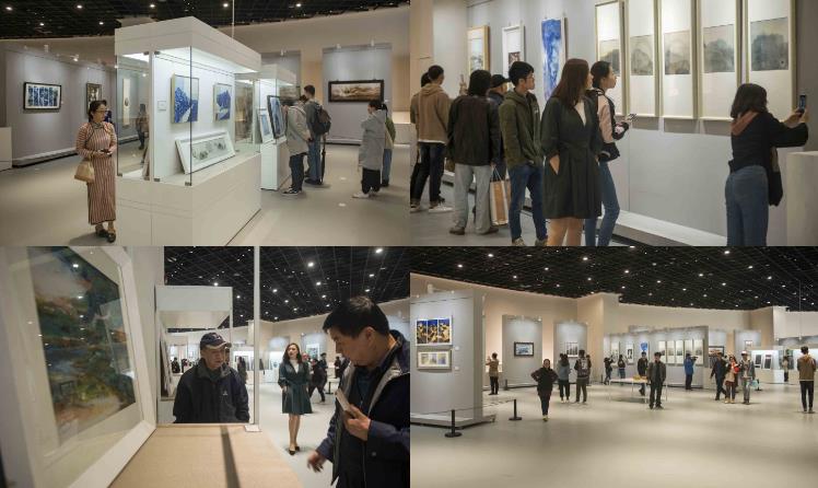 �׽��й��������򣩵����մɻ滭��Ʒչ�ھ�����Ļ