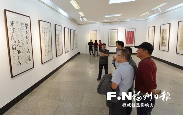 福州定西东西部协作书画交流展开幕