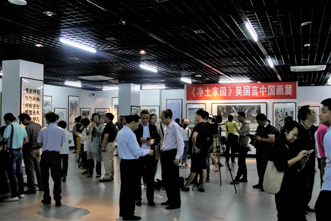 冰雪画派吴国言《净土家园》中国画展三亚启幕