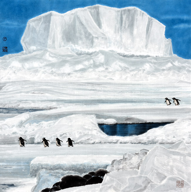 冰雪画派吴国言《净土家园》中国画展三亚启幕
