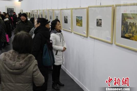 ɽ����Ѯ�滭�Ҵ���70����Ʒչ����̫ԭ