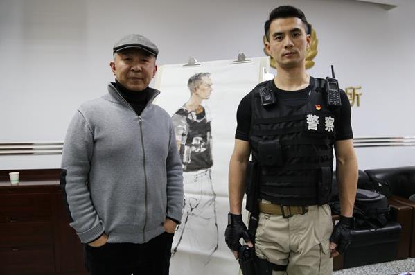 美术家慰问北京市公安局府右街派出所为英模造像