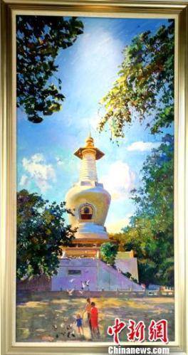 乌克兰油画大师创作“瘦西湖”油画作品在扬州展出