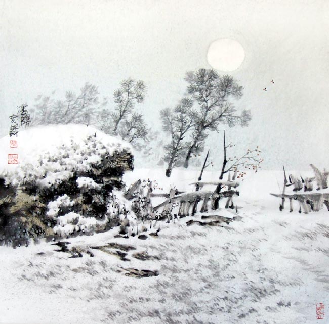 《月光》汤宽义 68X68cm 2009年