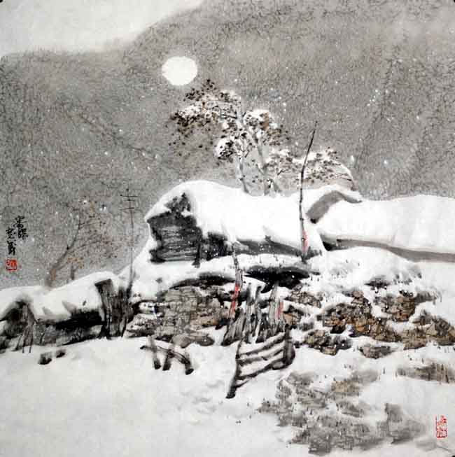 汤宽义 静夜68x68cm 2009年