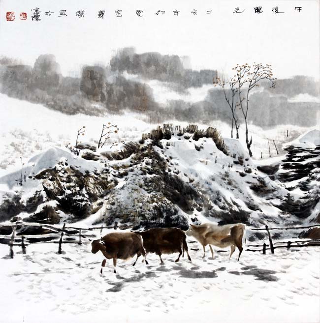汤宽义 午后 68X68cm