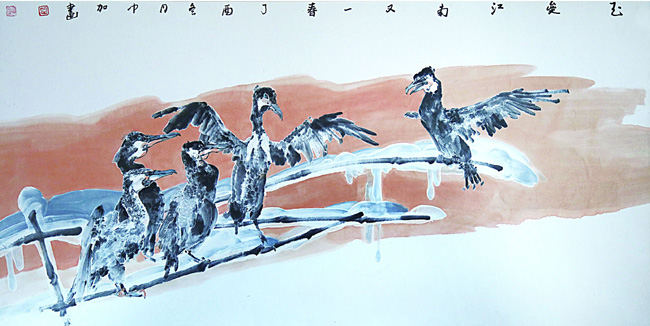 玉垒江南又一春 69×138cm 2018年