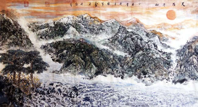 天耀河山180x97(cm)2018年