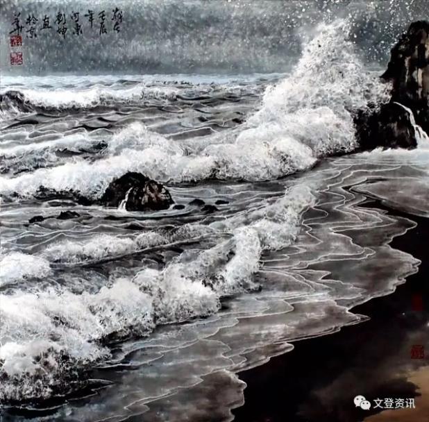冰涛雪海入画来——我看刘坤的“冰雪海”