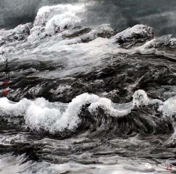 冰涛雪海入画来——我看刘坤的“冰雪海”