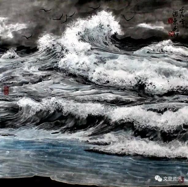 冰涛雪海入画来——我看刘坤的“冰雪海”