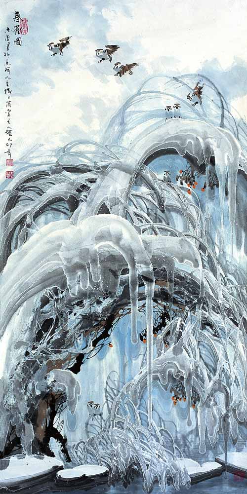 1999年春雀图 136x68