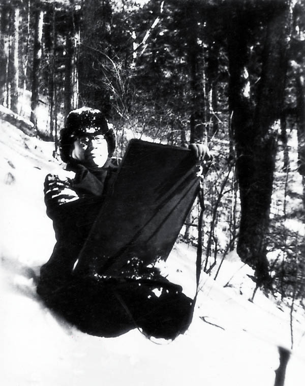 1976年于志学在大兴安岭北坡体验生活