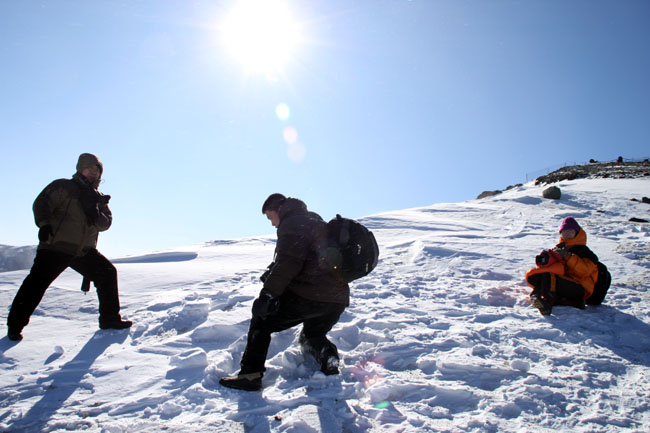 2010年冰雪画派在长白山写生