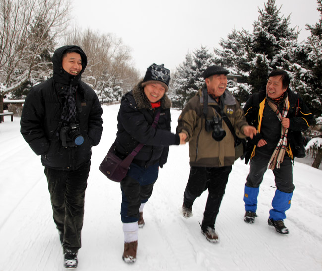 2013年冰雪画派在小兴安岭写生