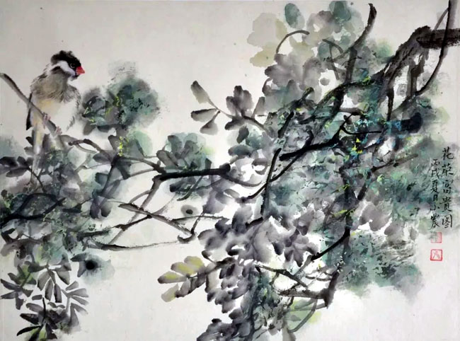 鸟鸣山涧--孙小农迎春画展