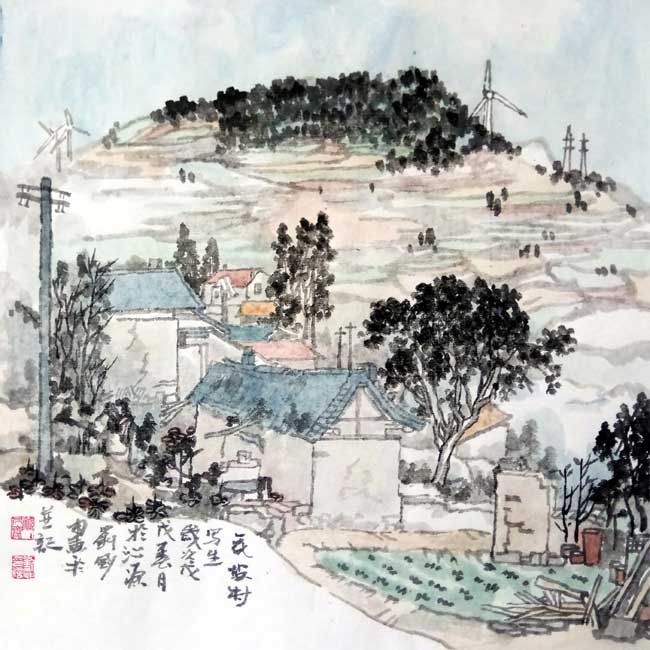花坡村写生42+42