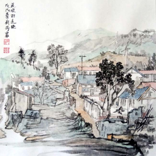 花坡村远眺42+42