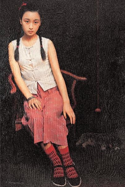 王沂东 蝉鸣 150×100cm 布面油画 2000年