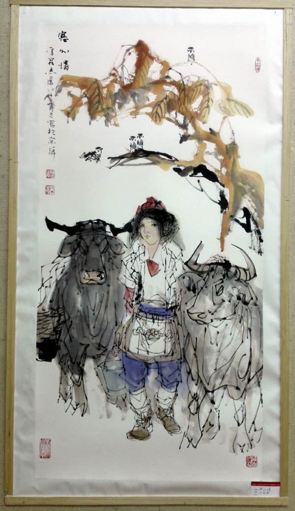 于志学展出作品:《塞外情》