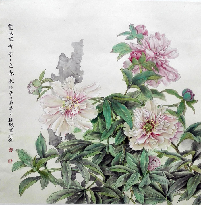 张桂徵工笔画作品