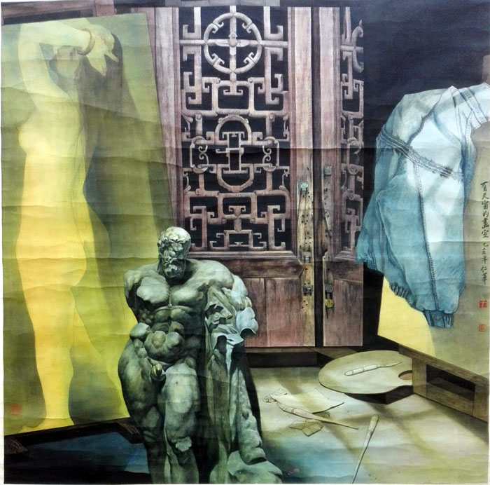 王仁华作品《有天窗的画室》