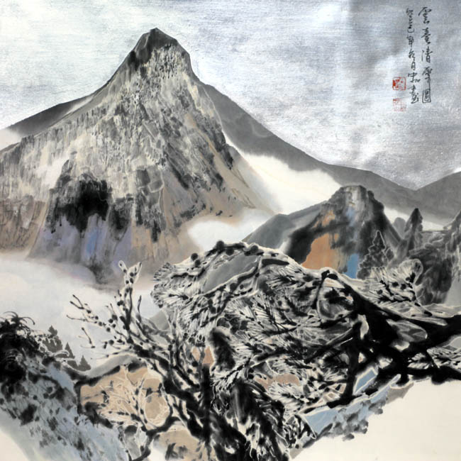 加宏杰 云台清霁图 68x68cm 2013年