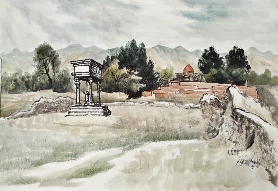 甘肃名家画骊靬金昌采风写生作品展隆重开幕