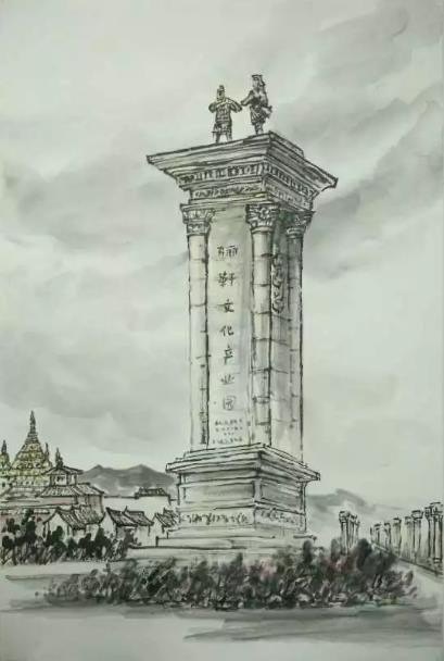 甘肃名家画骊靬金昌采风写生作品展隆重开幕