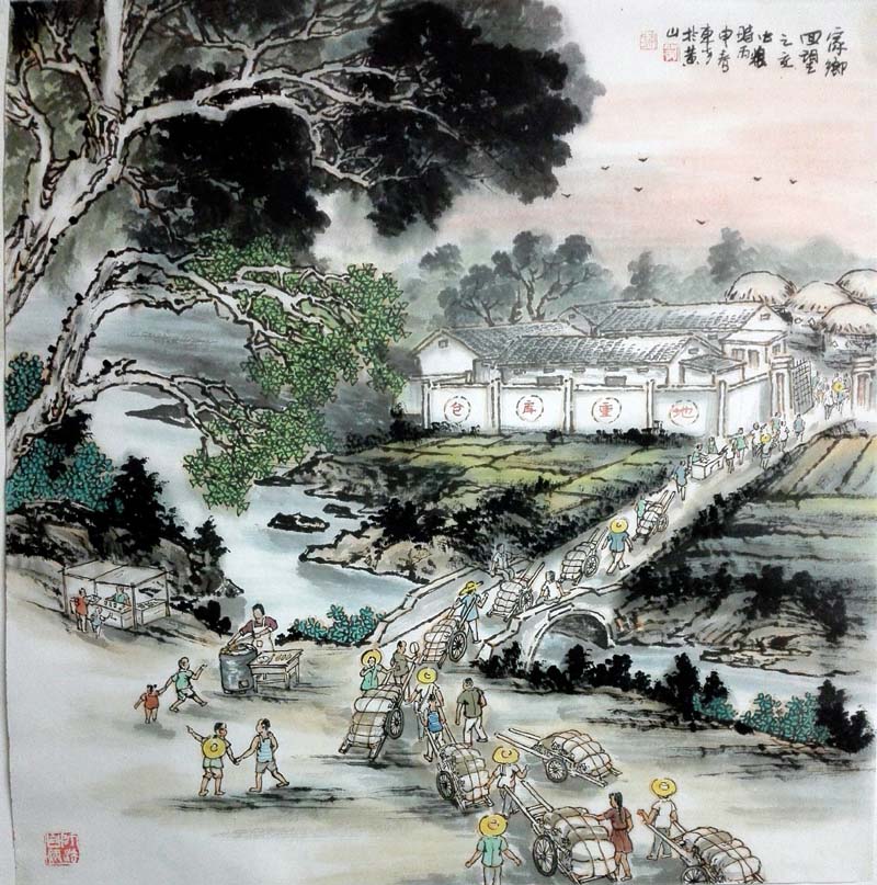 刘东方《家乡回望》系列国画展将在安徽合肥展出