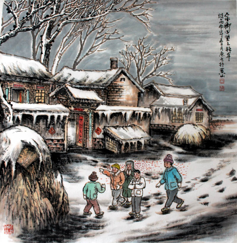 刘东方《家乡回望》系列国画展将在安徽合肥展出