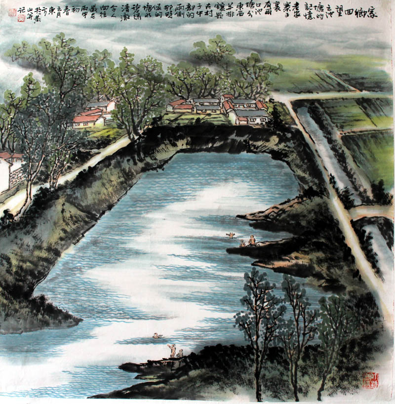 刘东方《家乡回望》系列国画展将在安徽合肥展出