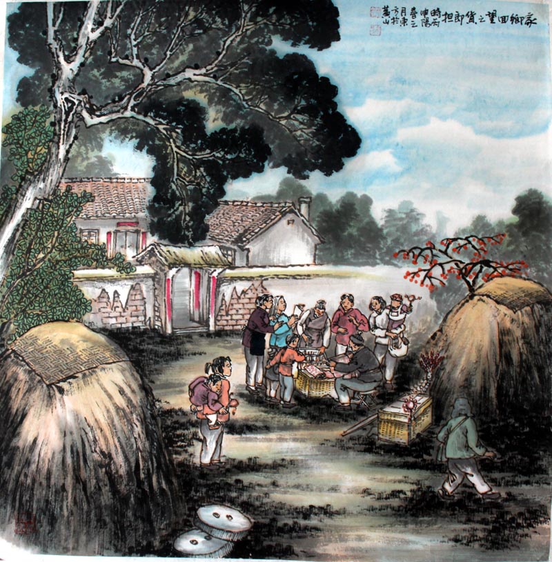 刘东方《家乡回望》系列国画展将在安徽合肥展出