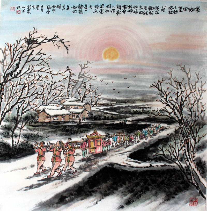 刘东方《家乡回望》系列国画展将在安徽合肥展出
