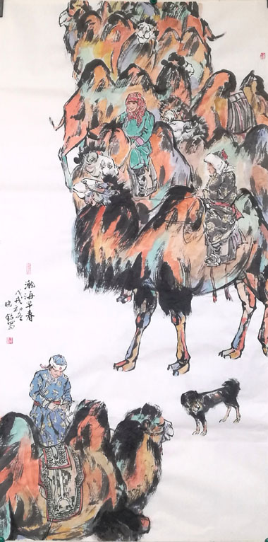 笔墨求索入我心 如爱三彩当时代一一王晓银西域彩墨系列