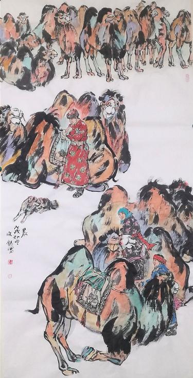 笔墨求索入我心 如爱三彩当时代一一王晓银西域彩墨系列
