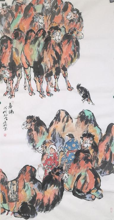 笔墨求索入我心 如爱三彩当时代一一王晓银西域彩墨系列