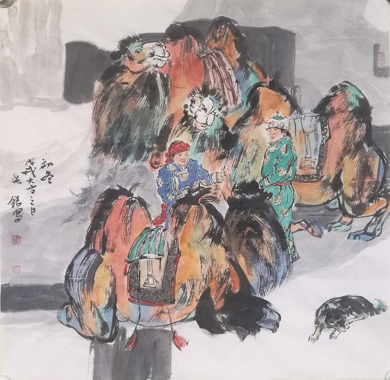 笔墨求索入我心 如爱三彩当时代一一王晓银西域彩墨系列
