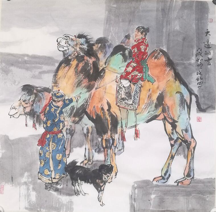 笔墨求索入我心 如爱三彩当时代一一王晓银西域彩墨系列