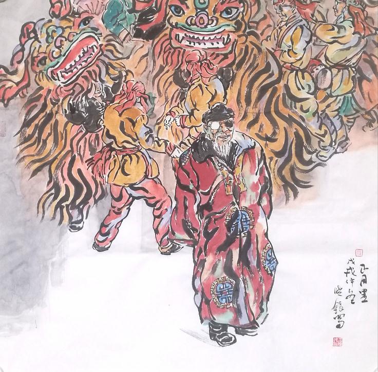 笔墨求索入我心 如爱三彩当时代一一王晓银西域彩墨系列