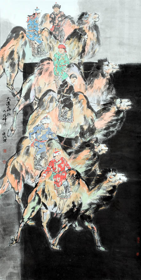 ��������������й���ϵ����Ʒ����Į���� 68x136cm