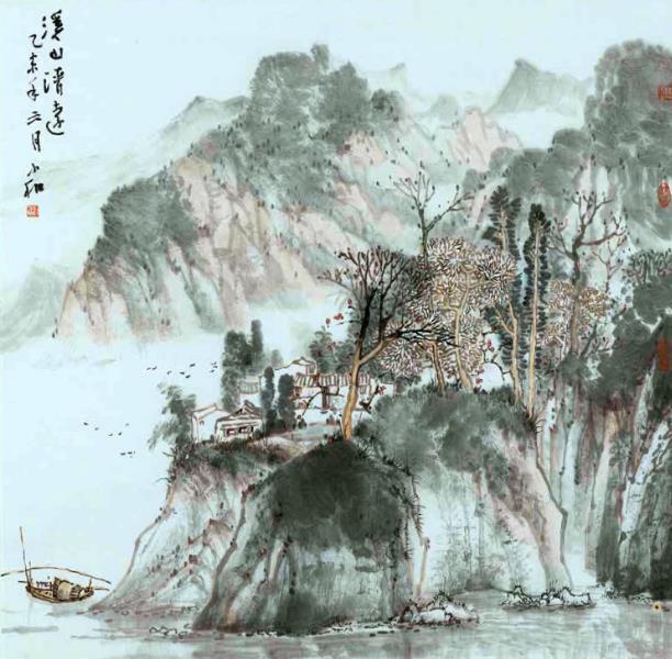 陆小和山水画作品