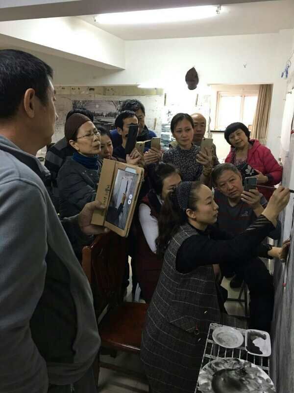 导师助理闫宏玲示范