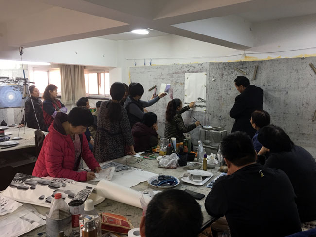 导师助理闫宏玲示范