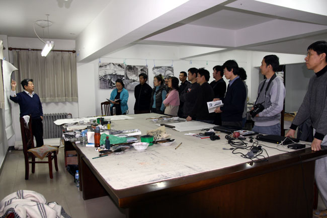 2008年导师于志学在延庆讲课