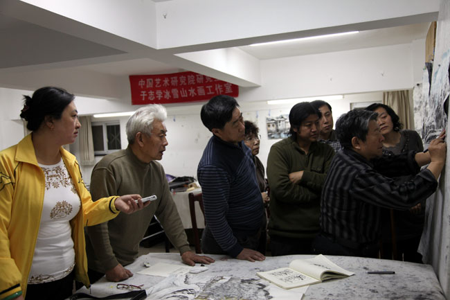 2010年于志学为学员修改作品