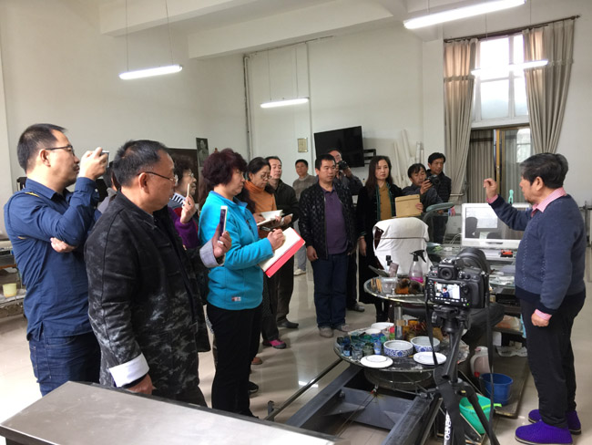 2017年于志学为学员讲课