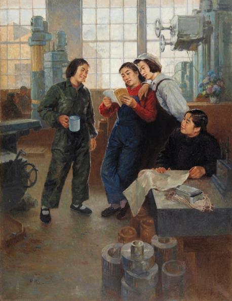 王盛烈 阅读 134×102cm 油画 1954年 中国美术馆藏