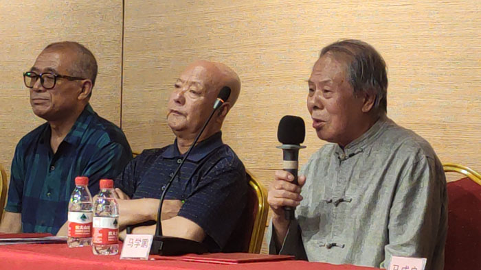 老会长马学鹏讲话